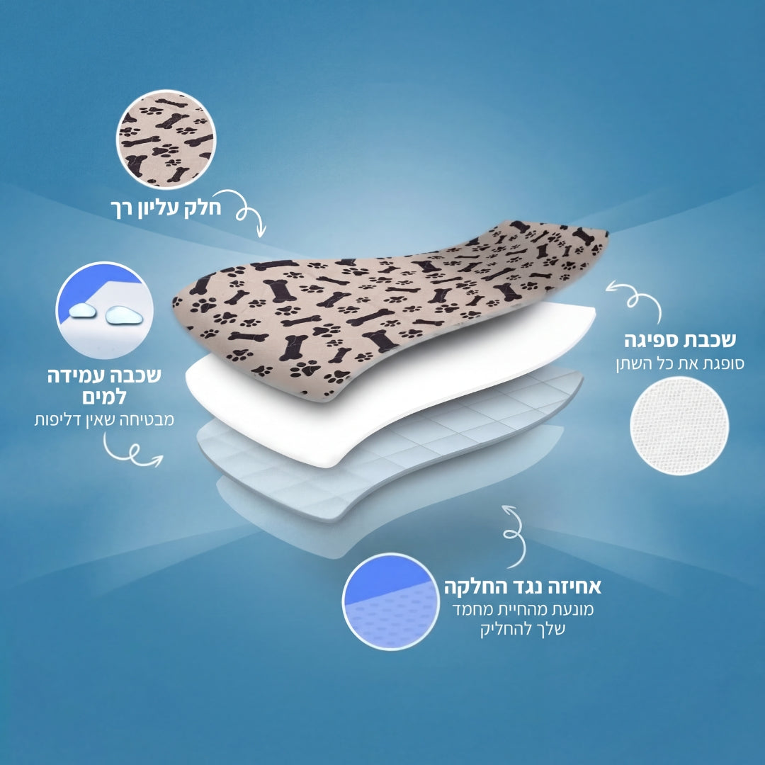 משטח פיפי רב פעמי +Pad